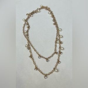 J Crew Pearl and crystal necklace, pre-owned
